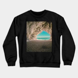 Aesthetic greek cave photo Crewneck Sweatshirt